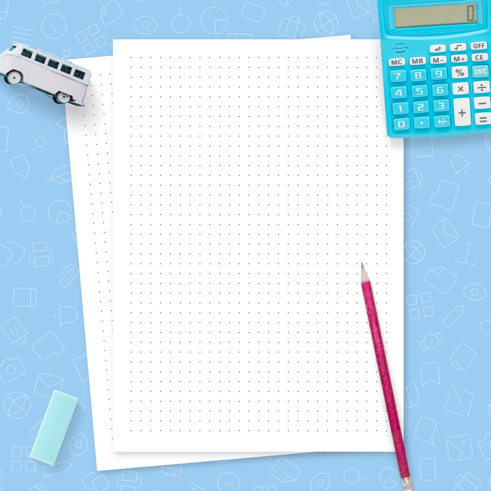 Download Printable Dot Grid Paper With 5 mm Spacing Template