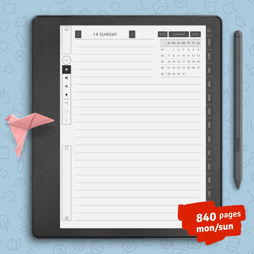 Download Kindle Scribe Ruled Journal for GoodNotes, Notability